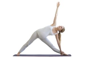 Standing side stretch yoga pose