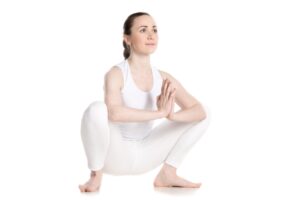 Yoga squat (malasana)