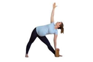 Triangle pose (trikonasana)