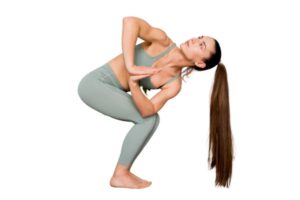 Twisting chair pose (parivrtta utkatasana)