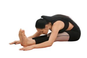 Seated forward bend (paschimottanasana)