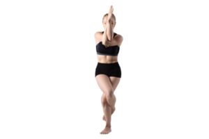 Eagle pose (garudasana)