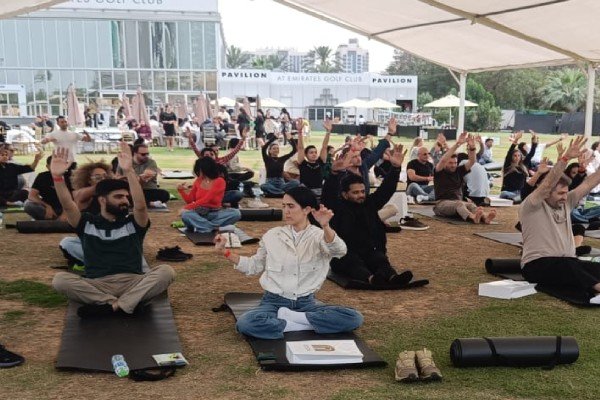 Corporate yoga training in dubai