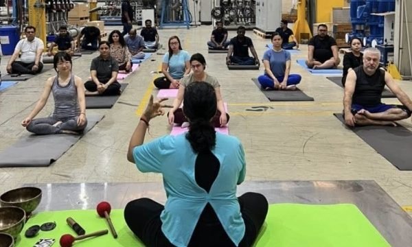 Corporate yoga training in uae